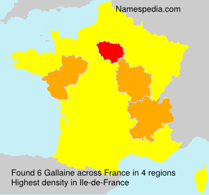 Surname Gallaine in France