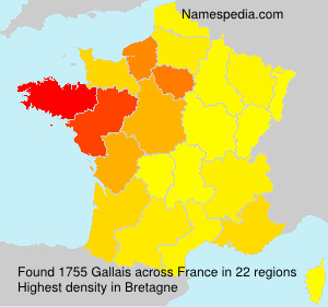 Surname Gallais in France