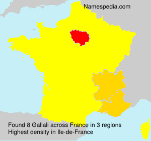 Surname Gallali in France
