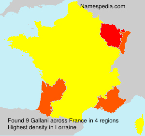 Surname Gallani in France