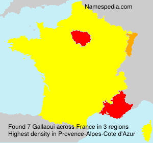 Surname Gallaoui in France
