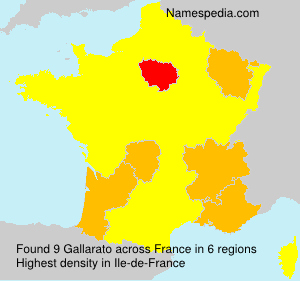 Surname Gallarato in France