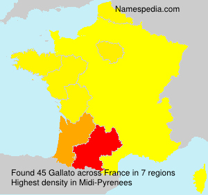 Surname Gallato in France