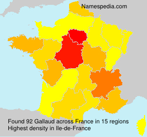 Surname Gallaud in France