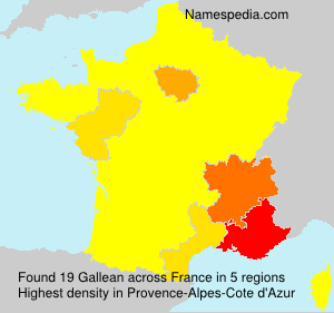 Surname Gallean in France