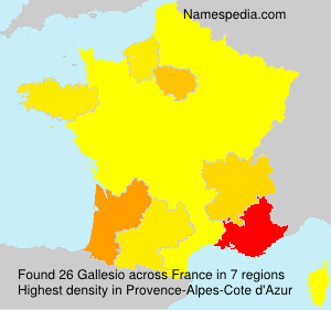 Surname Gallesio in France