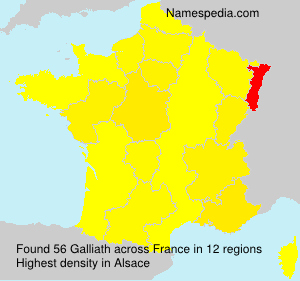 Surname Galliath in France