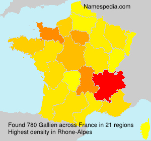 Surname Gallien in France