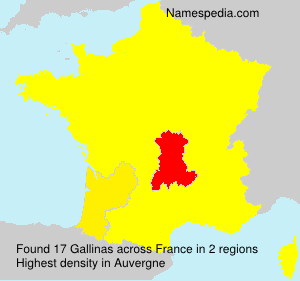 Surname Gallinas in France