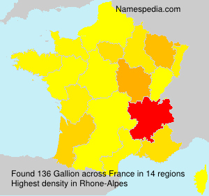 Surname Gallion in France