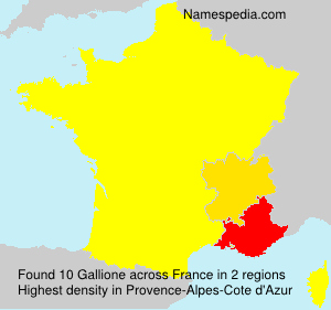 Surname Gallione in France