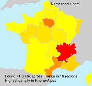 Surname Gallix in France