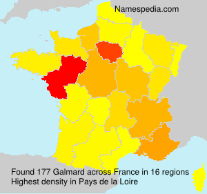 Surname Galmard in France