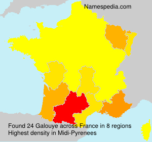 Surname Galouye in France