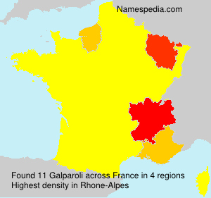 Surname Galparoli in France