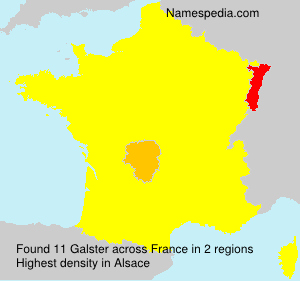 Surname Galster in France