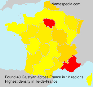 Surname Galstyan in France