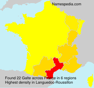 Surname Galte in France