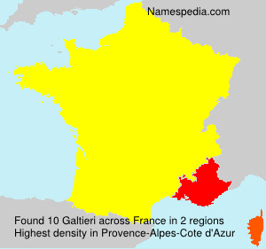 Surname Galtieri in France