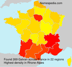 Surname Galvan in France