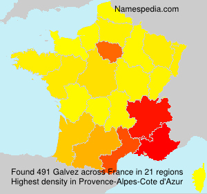 Surname Galvez in France