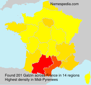 Surname Galzin in France