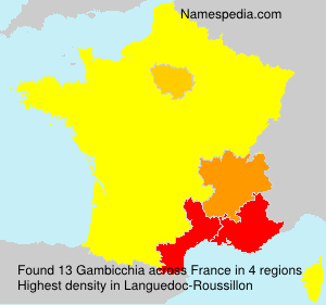 Surname Gambicchia in France