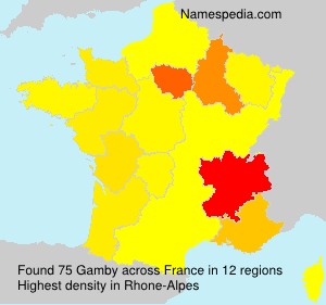 Surname Gamby in France