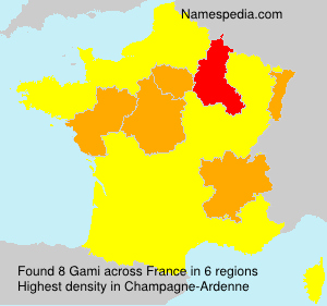 Surname Gami in France