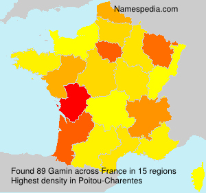 Surname Gamin in France