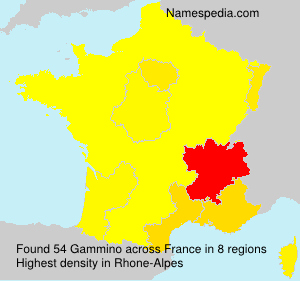 Surname Gammino in France