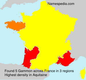 Surname Gammon in France