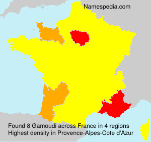Surname Gamoudi in France