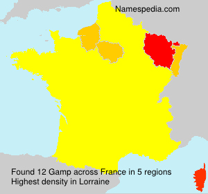 Surname Gamp in France