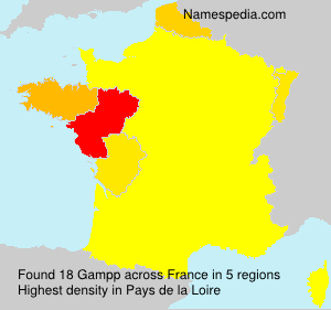 Surname Gampp in France