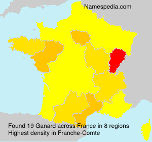 Surname Ganard in France