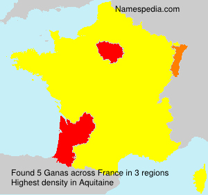 Surname Ganas in France