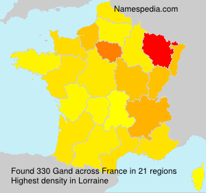 Surname Gand in France