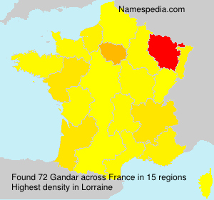 Surname Gandar in France