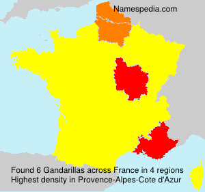 Surname Gandarillas in France