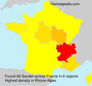 Surname Gandet in France