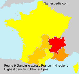 Surname Gandiglio in France