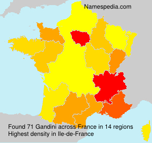 Surname Gandini in France