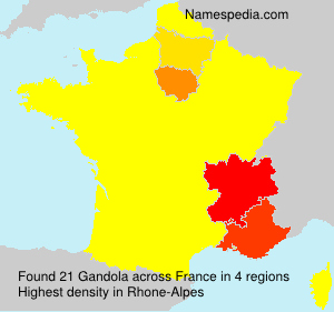 Surname Gandola in France