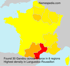 Surname Gandou in France