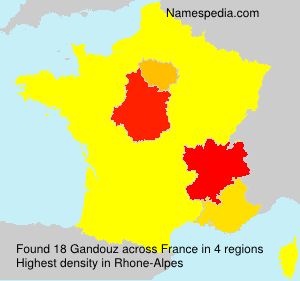 Surname Gandouz in France