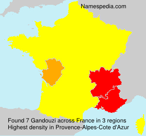Surname Gandouzi in France