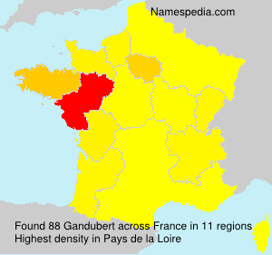 Surname Gandubert in France