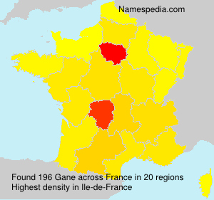Surname Gane in France