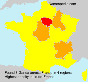 Surname Ganea in France